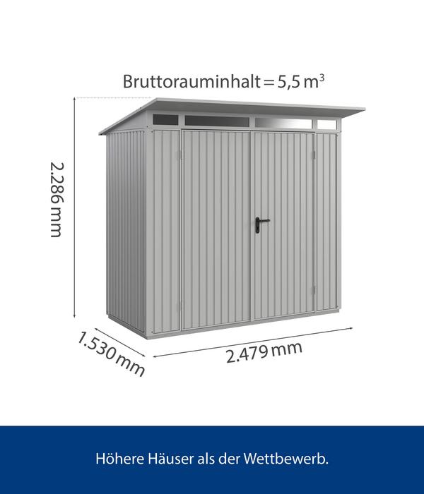 Hörmann Berry-Gerätehaus Classic-P Typ 1,