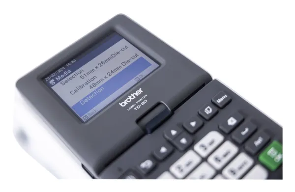 Brother TD-2320DSA203 - Mærkat/kvitteringsprinter - S/H - direkte termisk - Rulle (6,3 cm) - 203 dpi - op til 152.4 mm/sek. - USB 2.0, USB vært, LAN