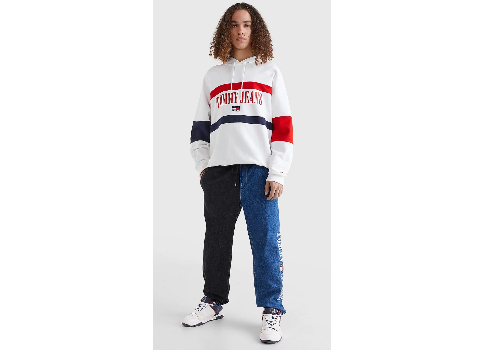 Tommy jeans skate sneaker 1042 blanc marine