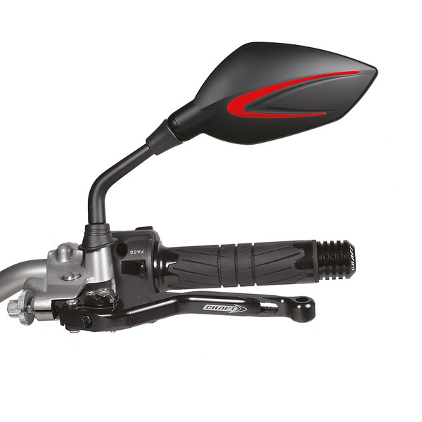 Chaft - Rétroviseur Extra - Pas de 10 mm Noir / Rouge