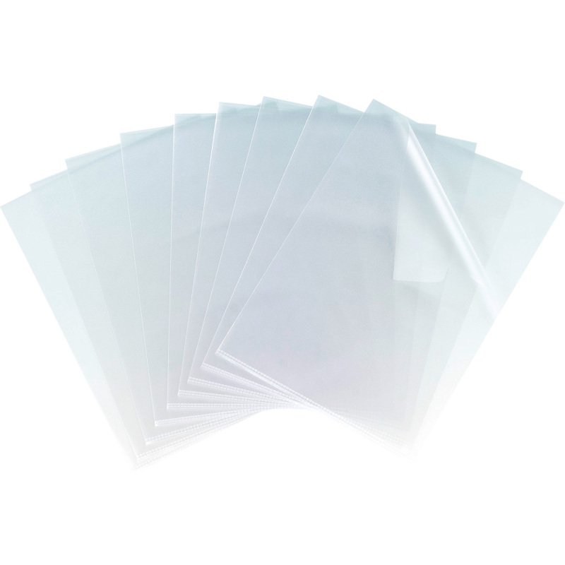 Chemise coin plastique OXFORD A4 polypropylène 12/100e transparente incolore - boîte de 100