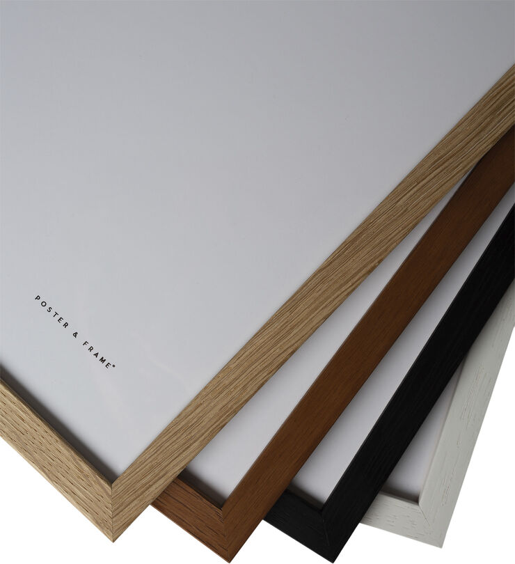 Poster & Frame Poster&Frame - Oak white 30x40cm Flerfarvet