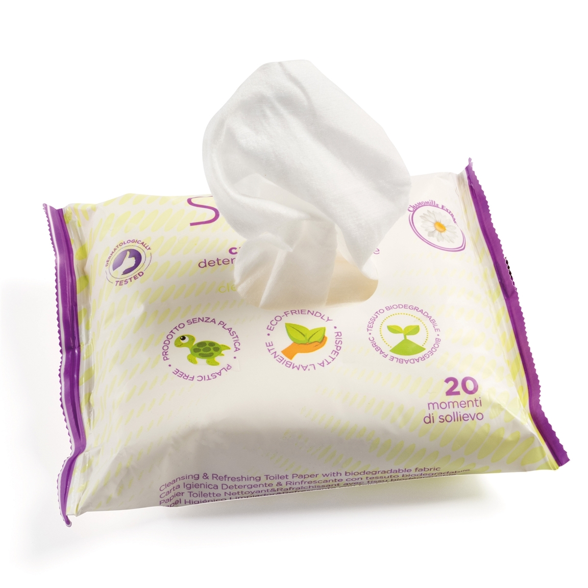Lot ou 2 lots de 20 lingettes hygiéniques
