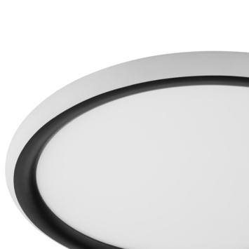 Brilliant LED plafondlamp Carloz zwart Ø30 cm