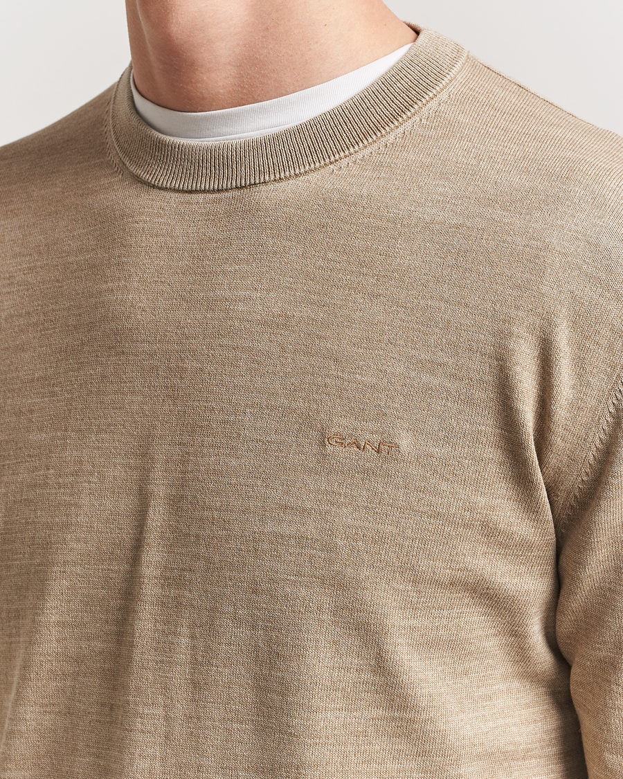 GANT Sunfaded Crew Neck Sweater Dry Sand