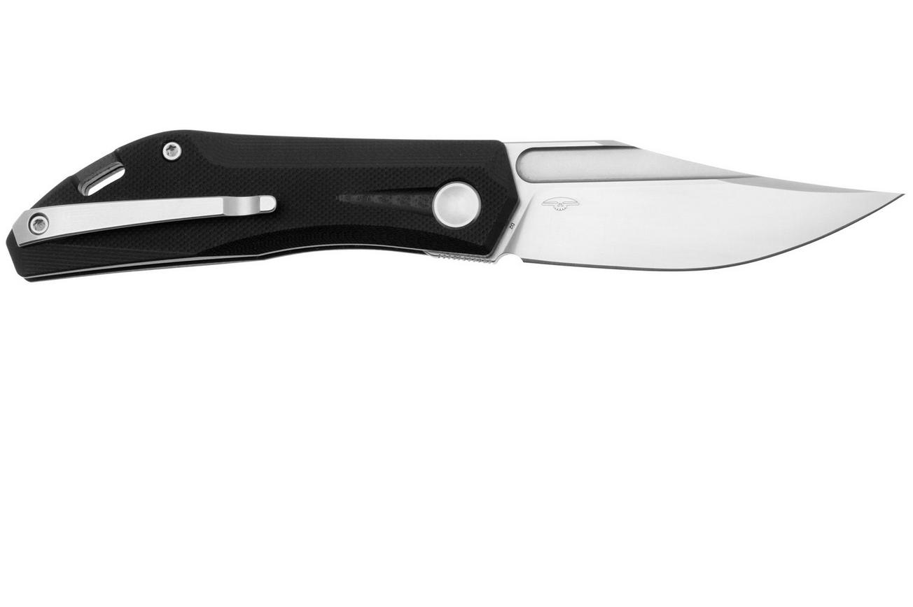 Real Steel Ventus Lite 7051SB Satin D2, Black G10, zakmes