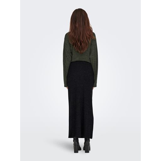 JDY Inez Midi Rib Nederdel, Phantom, M