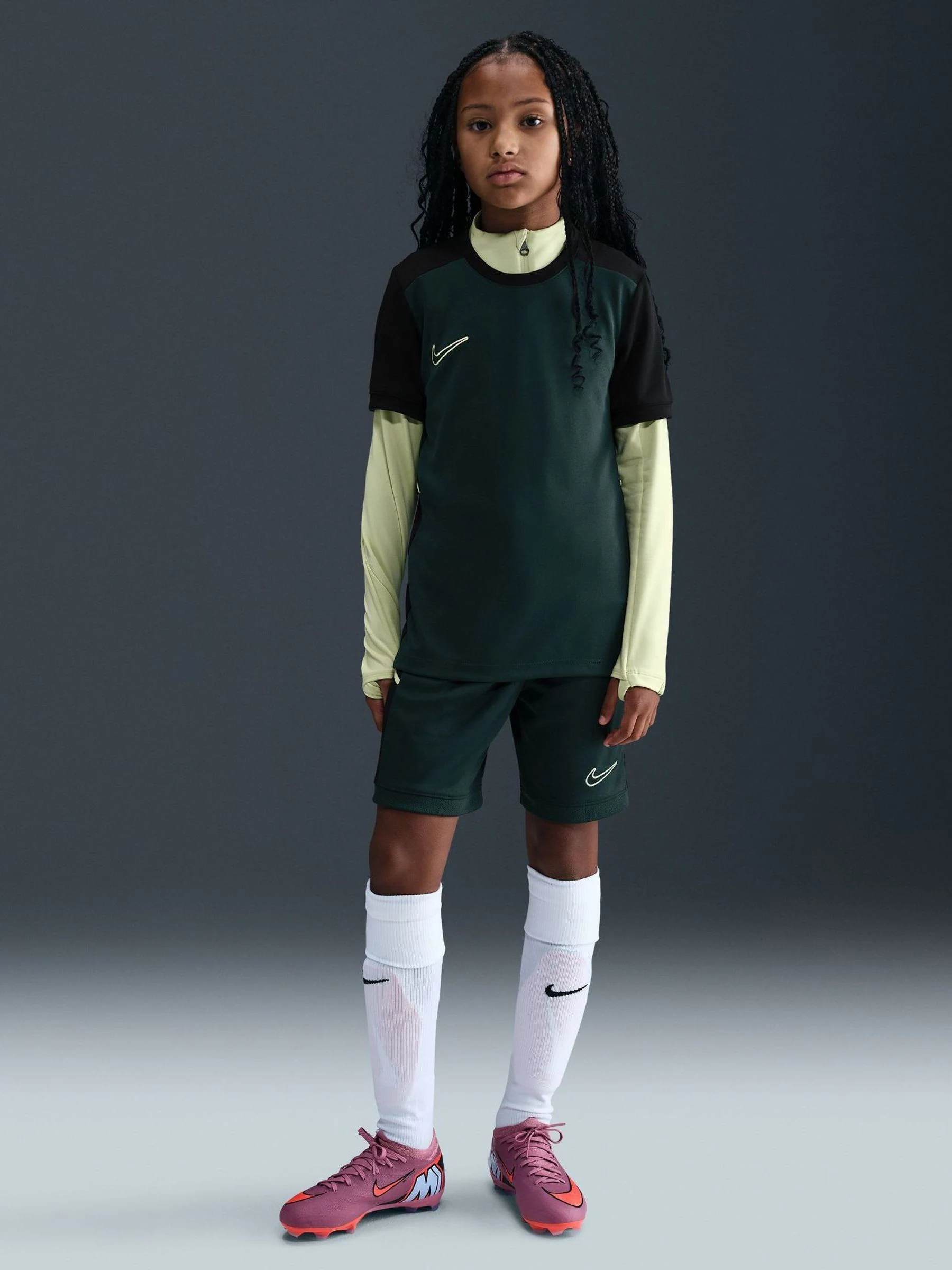 Donkergroen zeewier - Nike Academy 25 Dri-FIT voetbalshirt