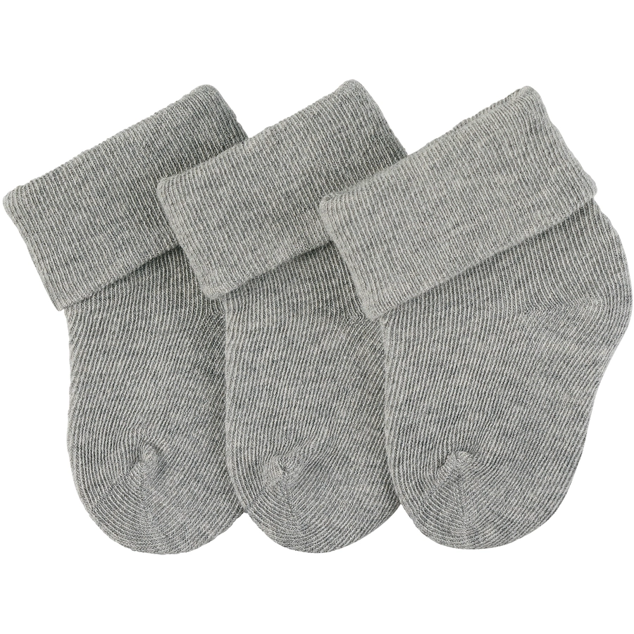 Sterntaler Erstlingssöckchen 3er-Pack silber melange
