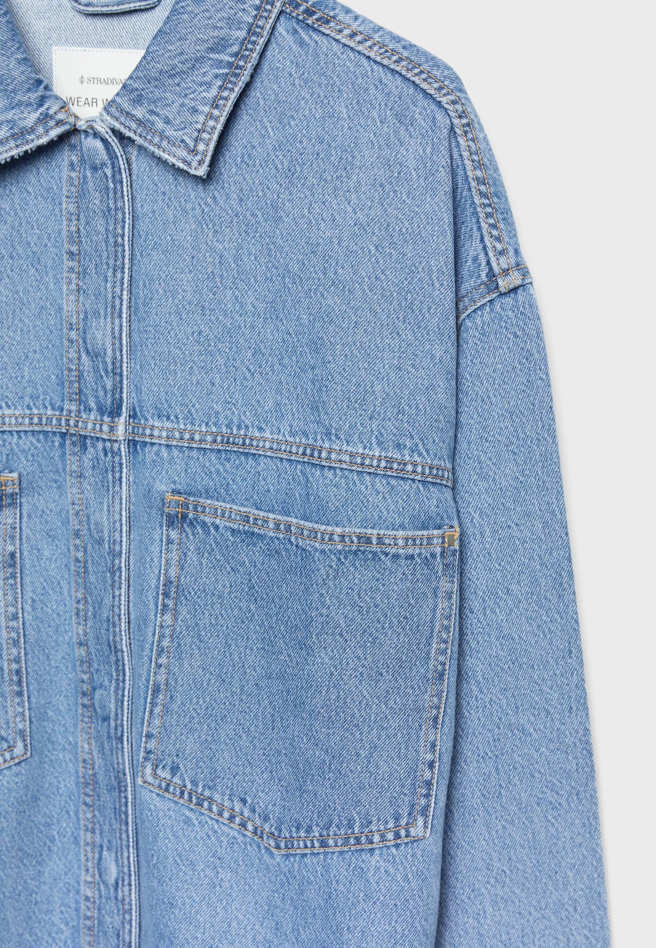 Sobretudo jeans oversized