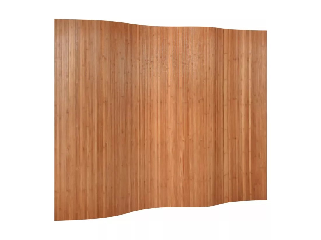 Cloison de séparation marron 165x250 cm bambou