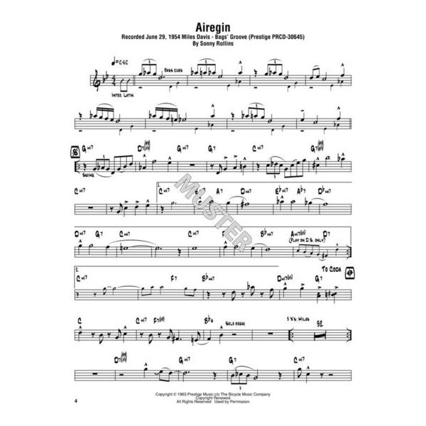 Hal Leonard Sonny Rollins Omnibook Bb