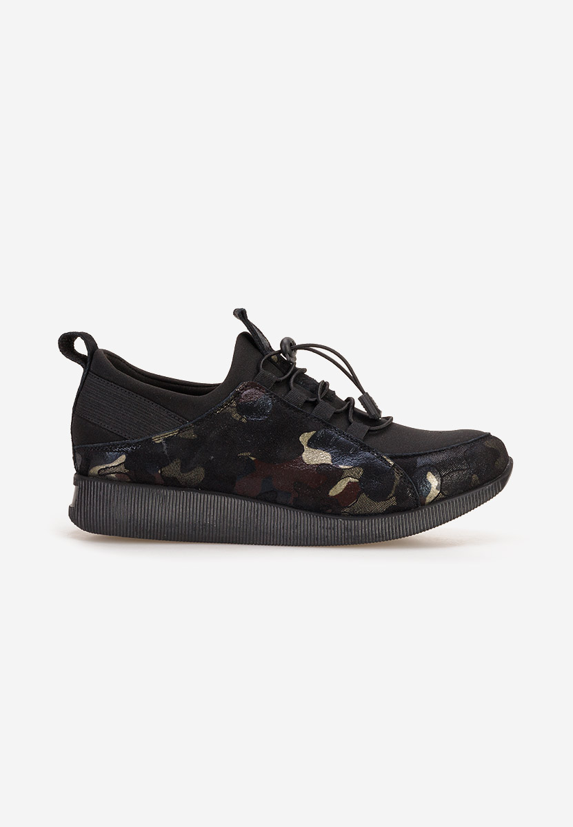 Chaussures casual femme en cuir noirs Nemena V5