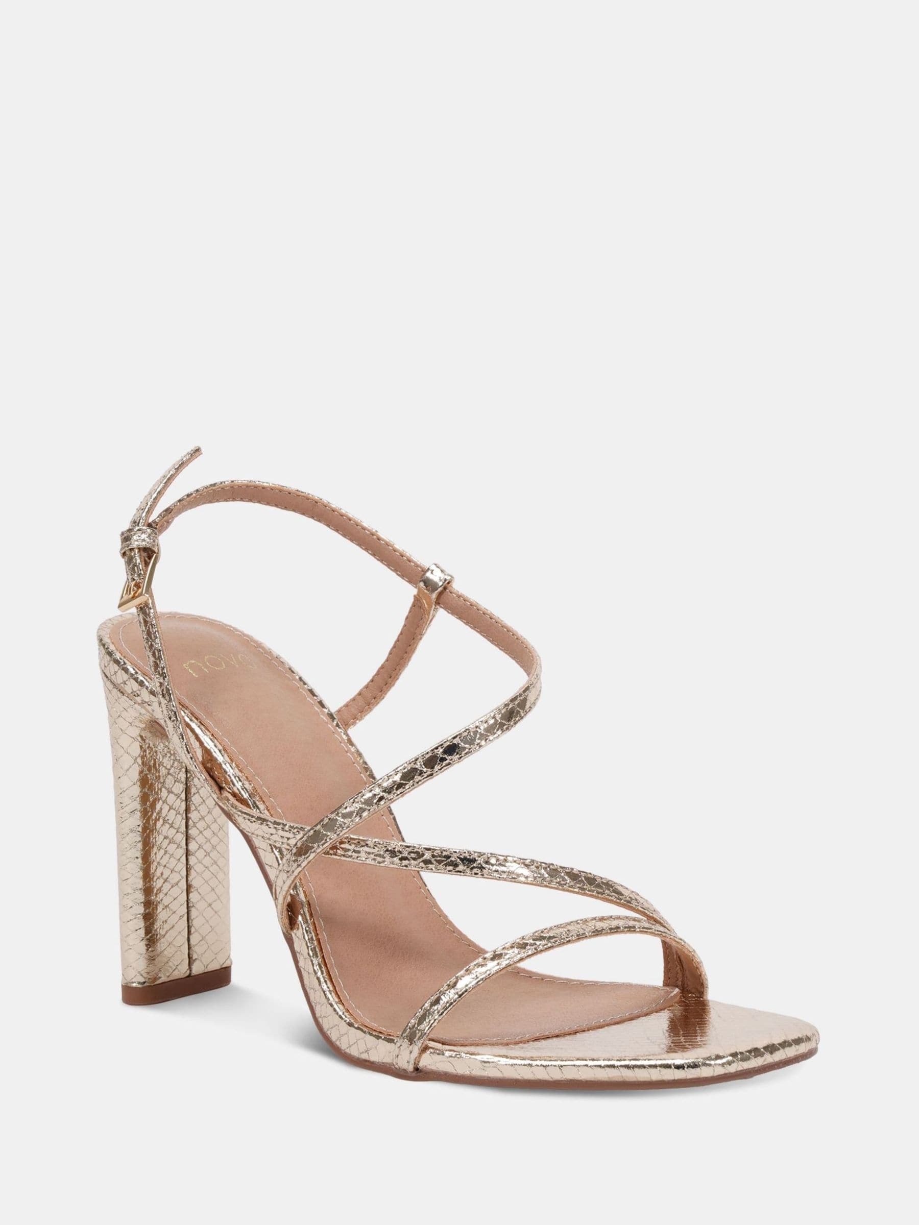 Goud - Novo MONDRIAN Strappy Heeled Sandals
