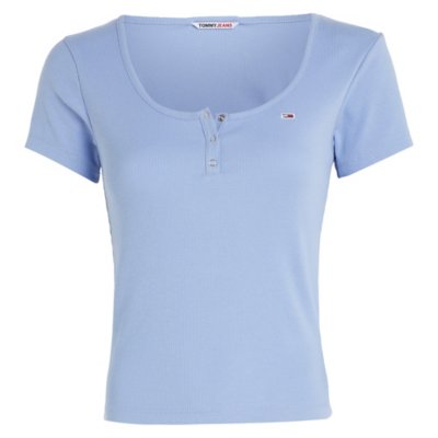 Tee-shirt à manches courtes femme Tjwbyutton Rib TOMMY HILFIGER