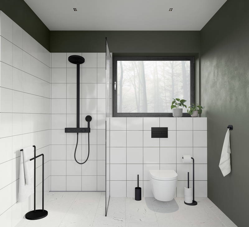 Beslagsboden WC-Bürste Stahl schwarz