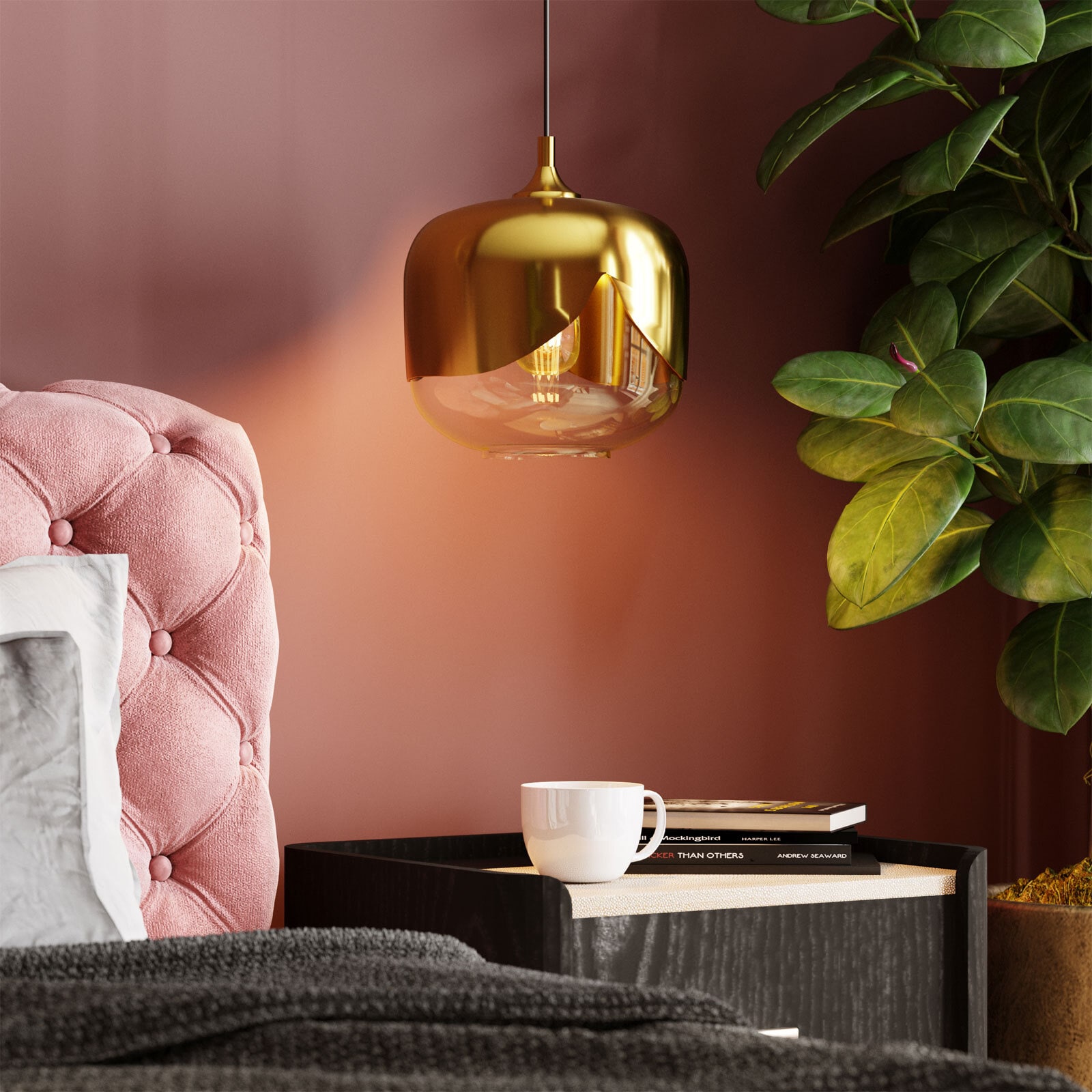 KARE DESIGN Retrofit Hängelampe GLOBLET BALL goldfarbig