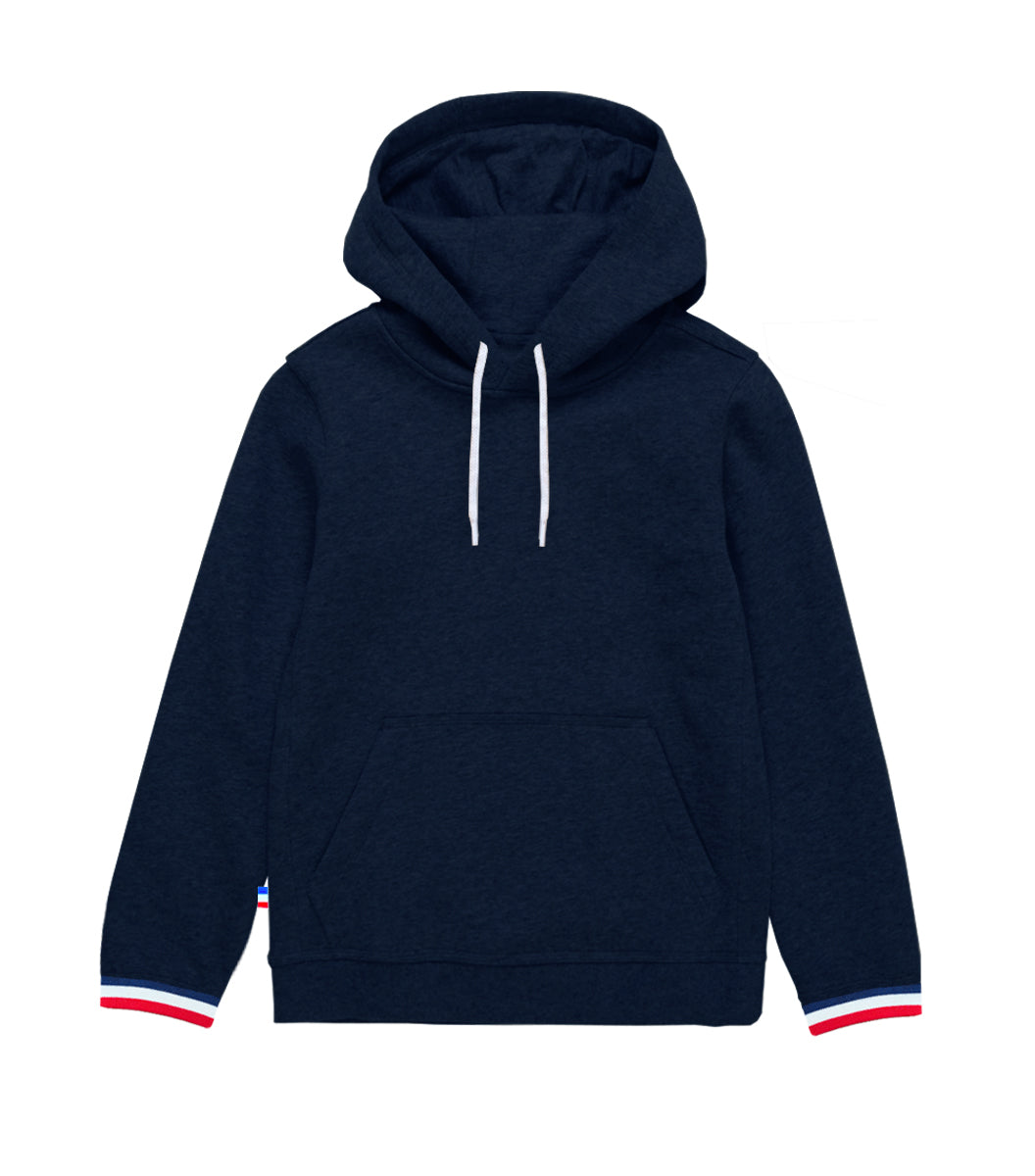 Sweat à capuche Femme Supporter Marine - Intemporel