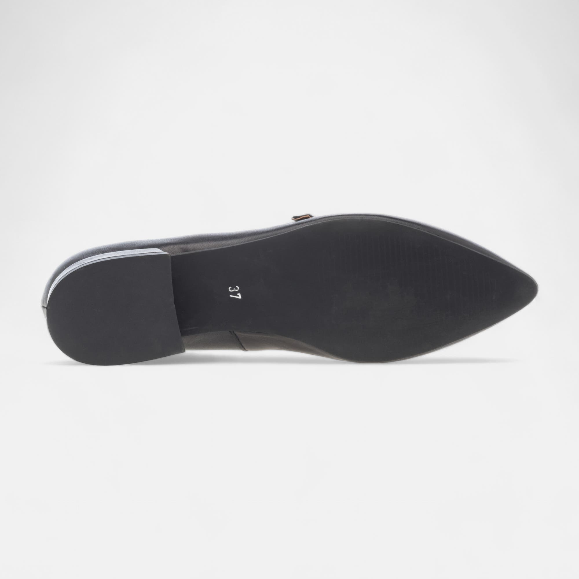 Ballerines Femme en cuir noir