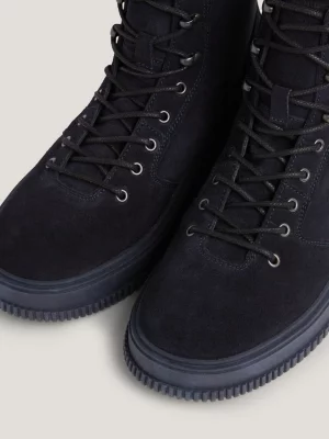 Botas de camurça com gancho de velocidade