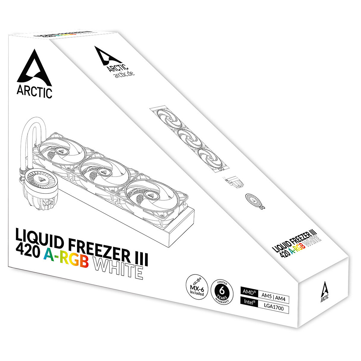 Arctic Liquid Freezer III 420 A-RGB (Blanc)