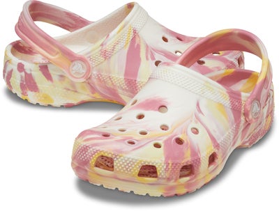Crocs Classic Glow Marbled Sandaler, Daylily/Multi