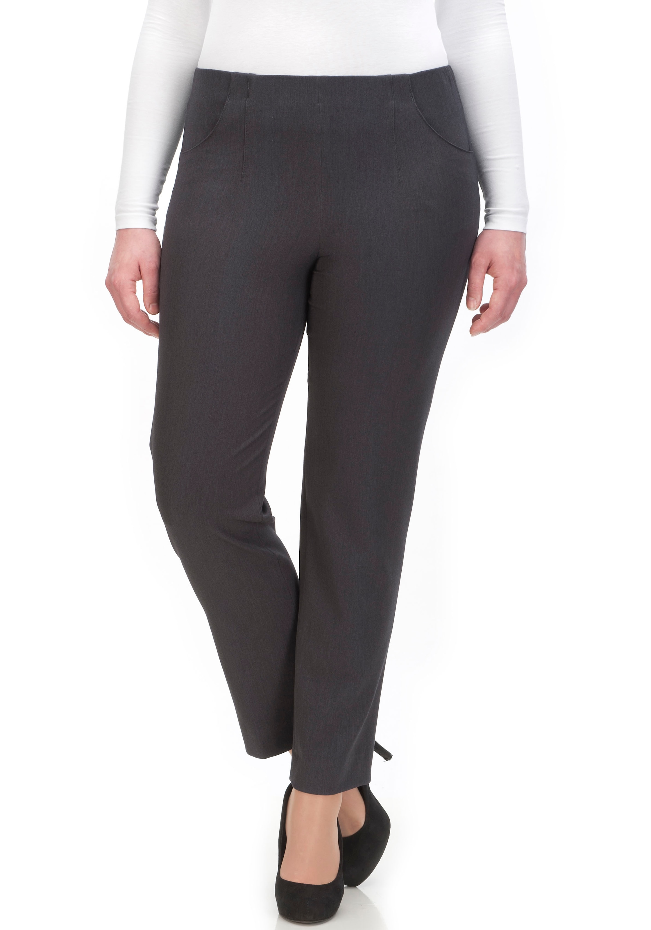 KjBRAND Schlupfhose »Schlupfhose Susie in Bi-Stretch, Kammgarnoptik«  Sommerhose , ideal für kräftige Oberschenkel