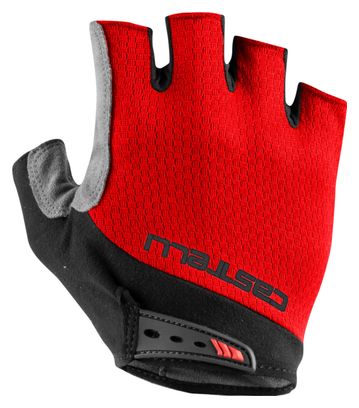 Gants Courts Unisexe Castelli Entrata V Rouge