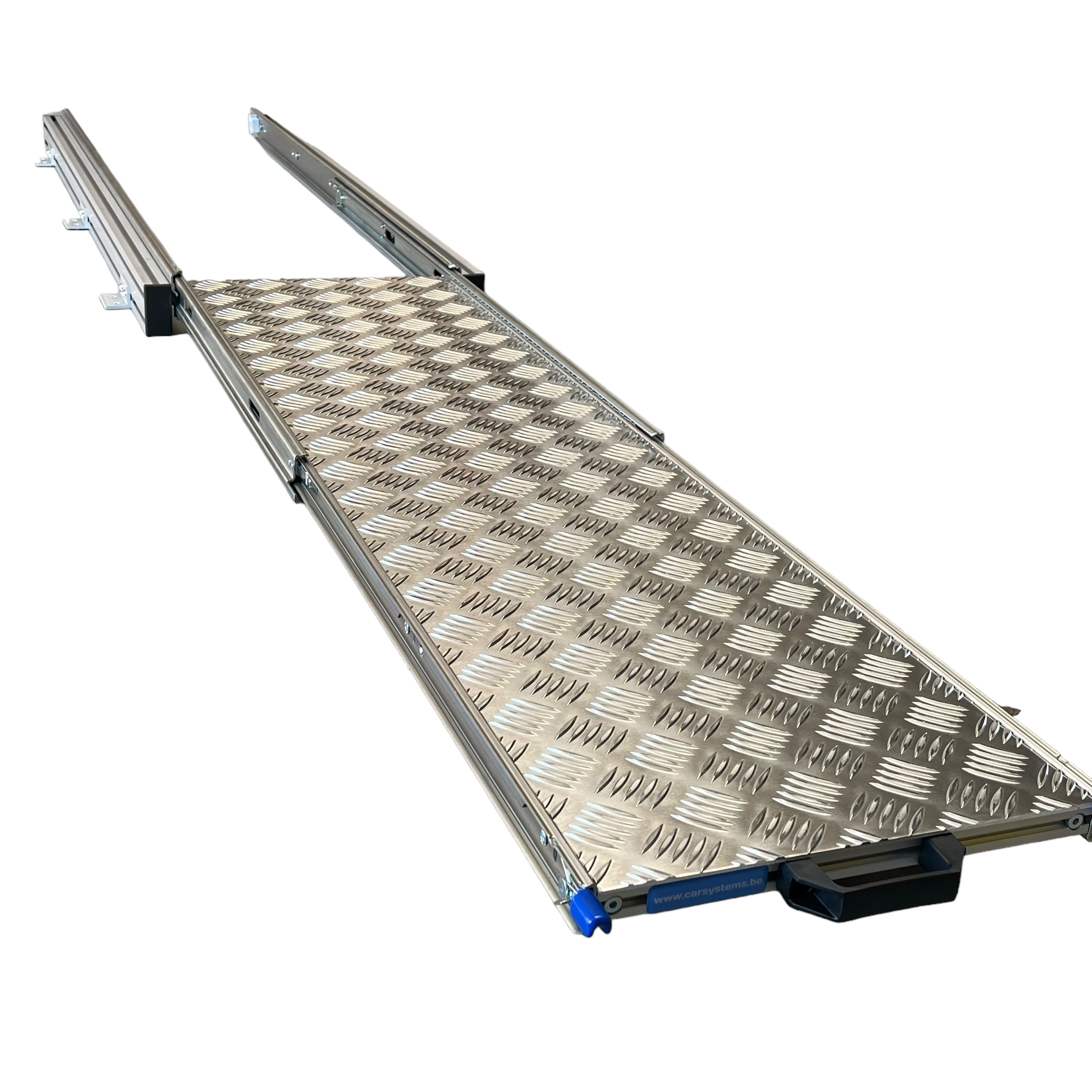 Aluminium 120x30 cm camper schuifframe met traanplaat