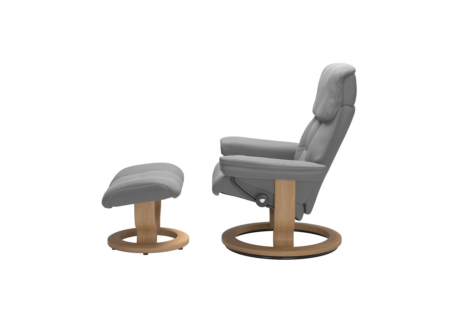 Ruby lenestol med krakk Hud Batick Wild Dove - Classic - Eik