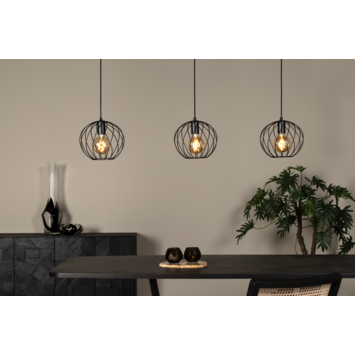 Lucide hanglamp danza zwart 130x25 cm (lxb)