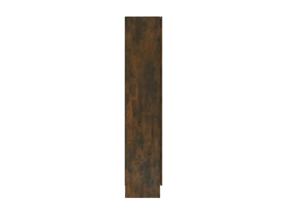 Armoire à vitrine Chêne fumé 82,5x30,5x150 cm Bois d'ingénierie