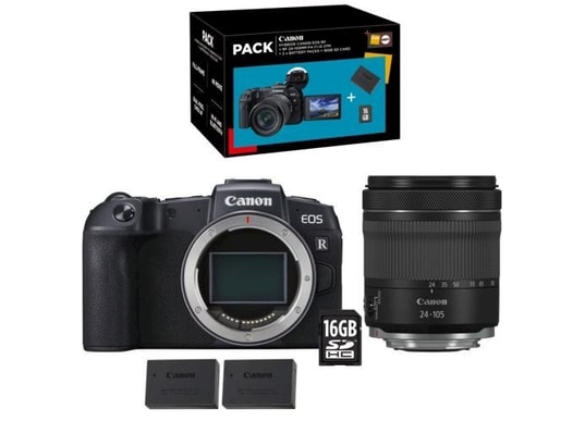 CANON - Pack appareil photo hybride eos rp + rf 24-105 mm f/4-7.1 is...