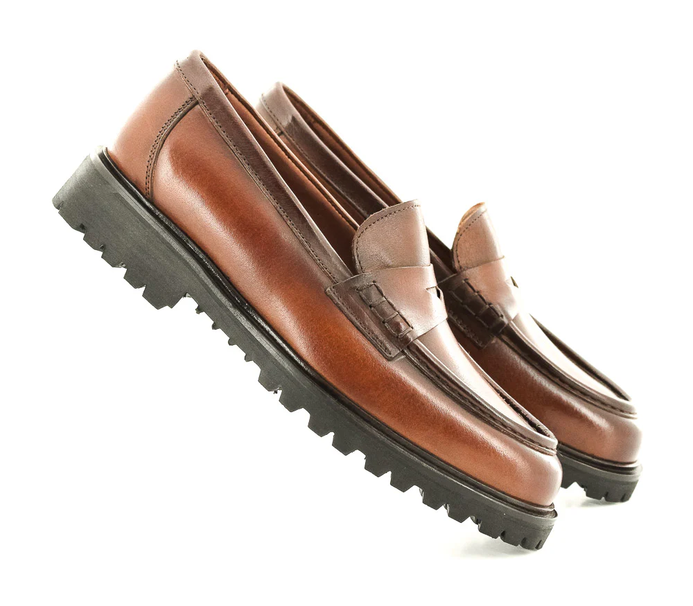 UPPER SHOES - MOC D600R MARRON