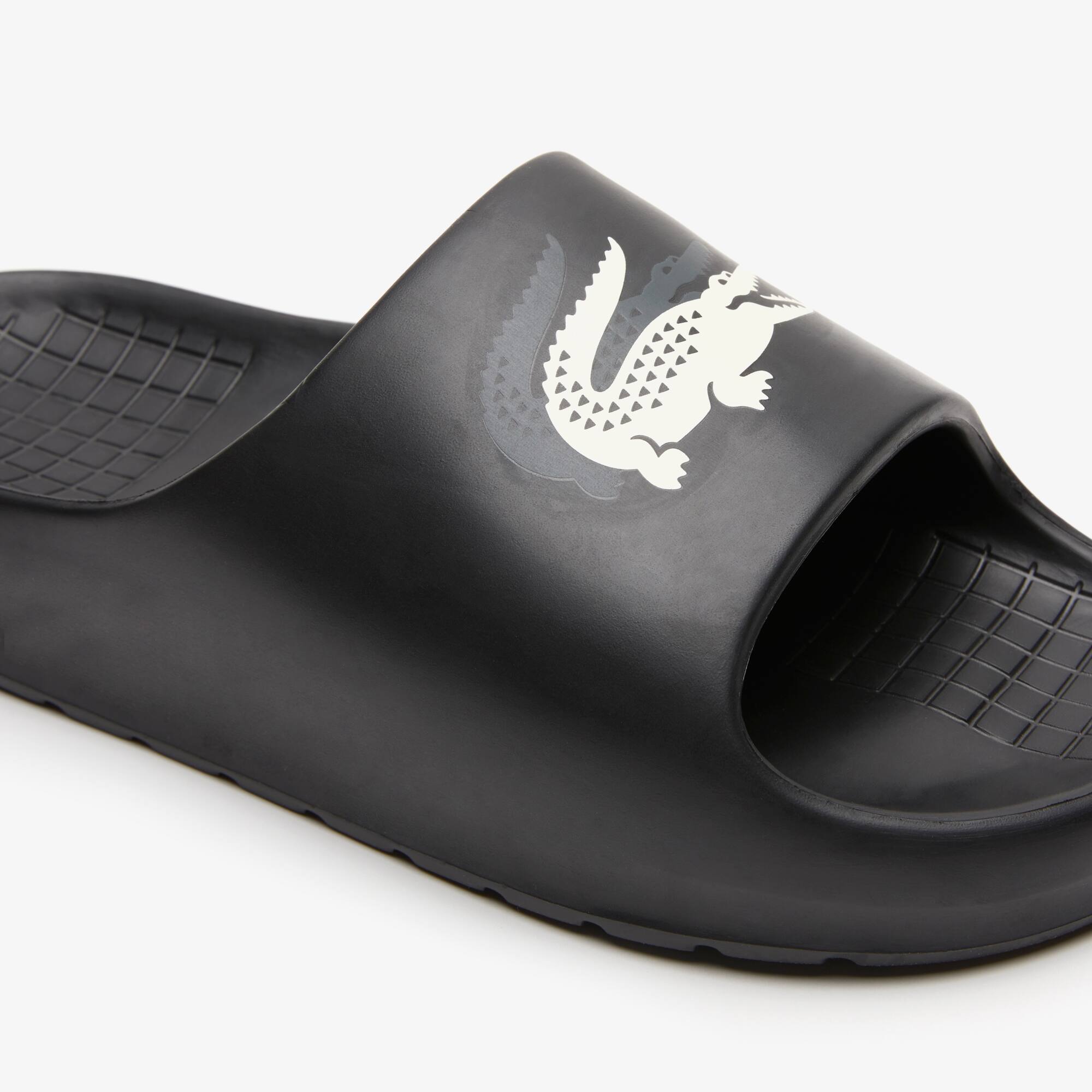 Herren-Schlappen LACOSTE Serve Slide 2.0 Evo aus Synthetik Flip-Flops & Sandalen - Schwarz - Lacoste - Herren