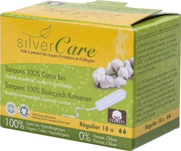 MASMI_Silver Care tampons without applicator Regular 18pcs.