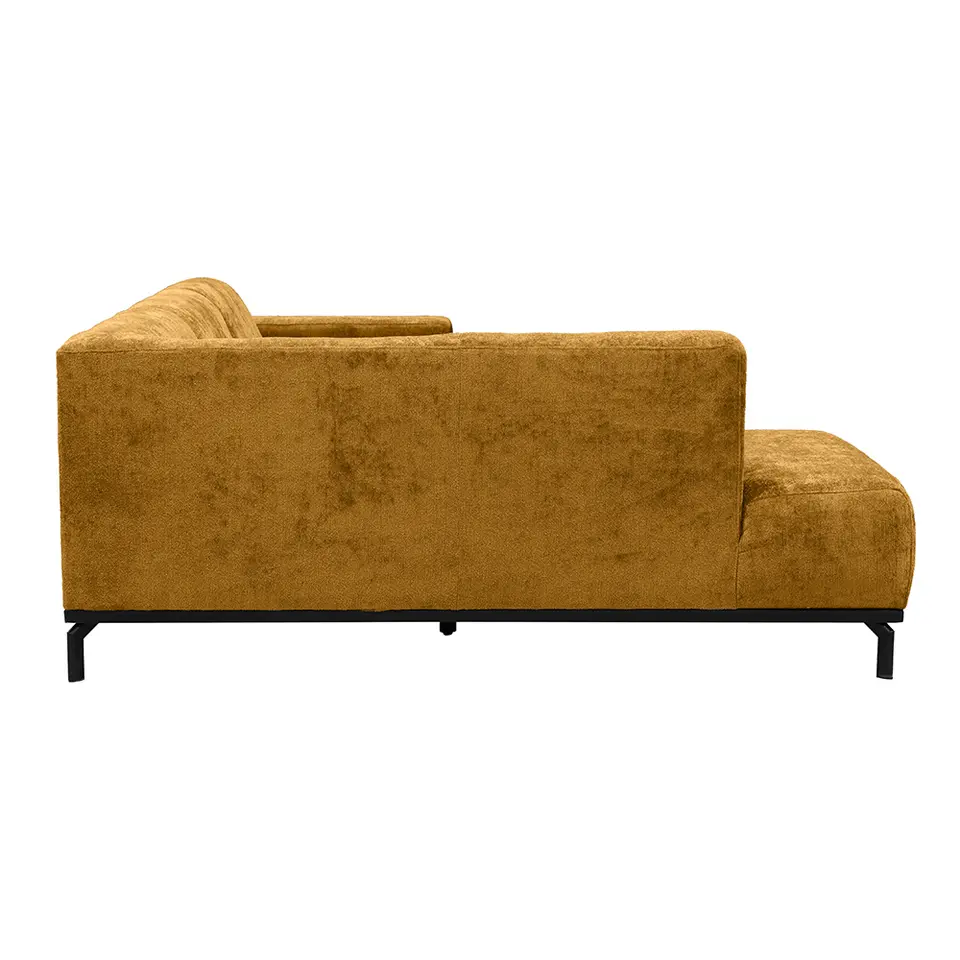 Hoekbank Lola links - okergeel