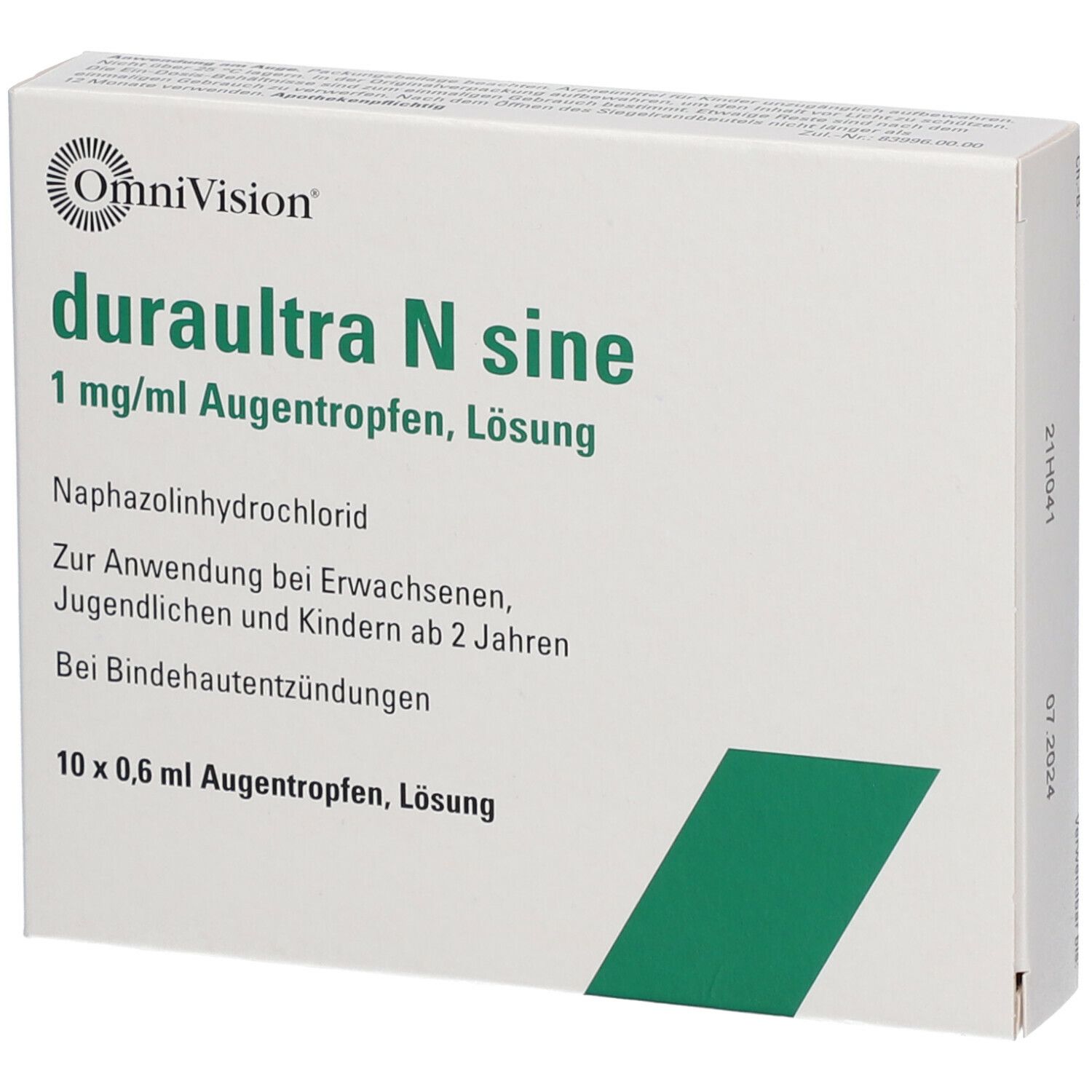 duraultra N sine 1 mg/ml Augentropfen