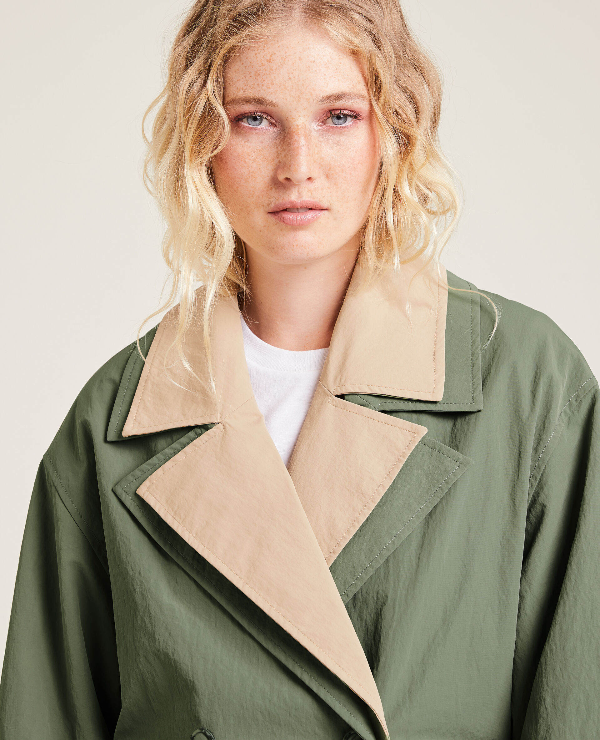 Trench court - Vert kaki