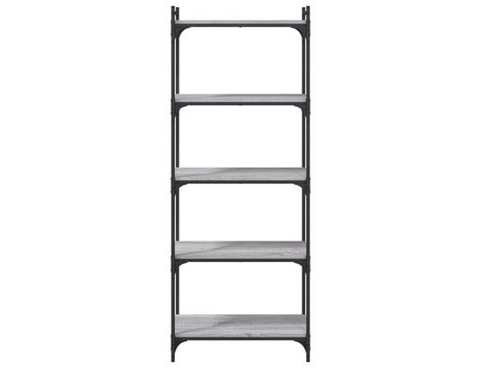 VIDAXL - Bibliothèque à 5 niveaux sonoma gris 60x30x154 cm