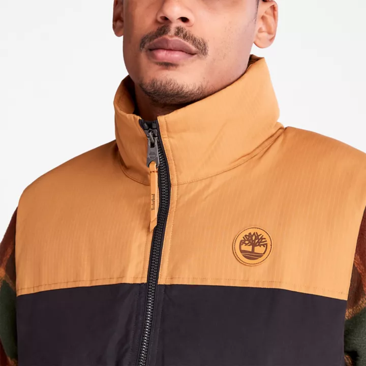 Colete acolchoado Welch Mountain para homem, na cor preta.