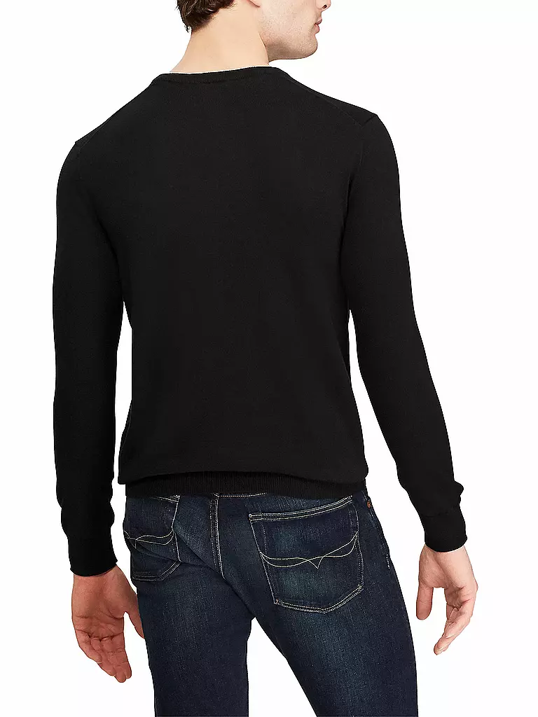 POLO RALPH LAUREN Pullover Slim Fit  schwarz