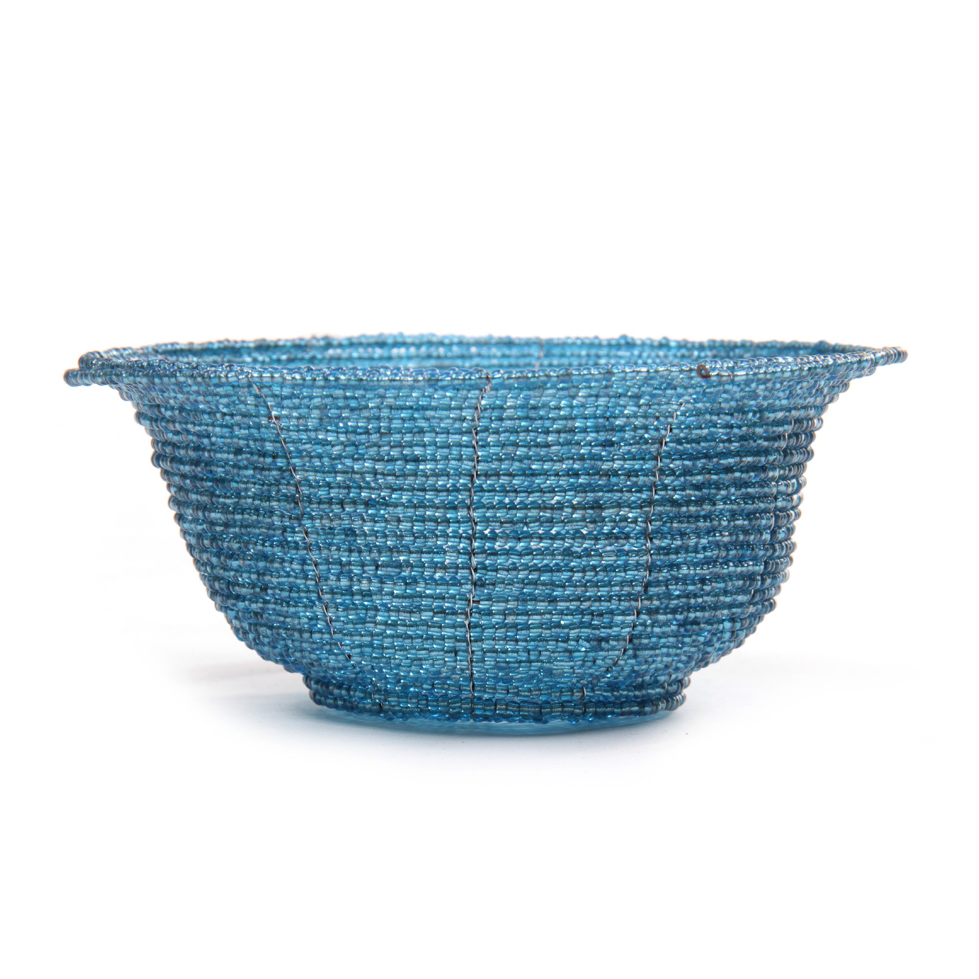 Schale aus Abalonen-Perlen, blau, Ø 13 cm, H 6 cm von fischer's lagerhaus