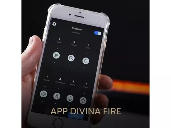 Brûleur bioéthanol Smart APP avec insert automatique intégré SLIM 100