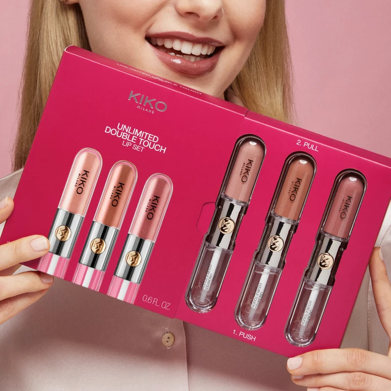 KIKO Milano Unlimited Double Touch Lip Set 18 ml - 01 Nude Attitude