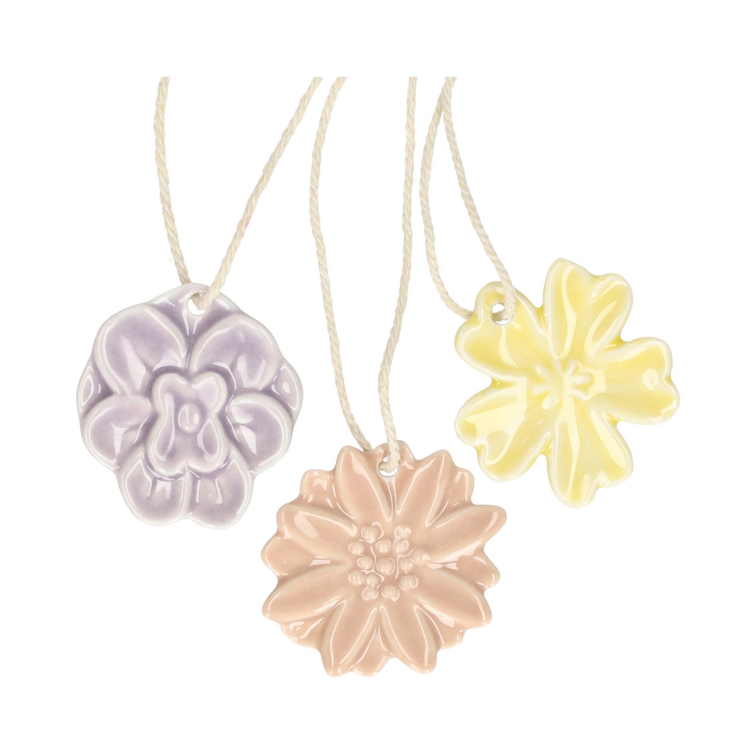 Hanger margriet, porselein, roze