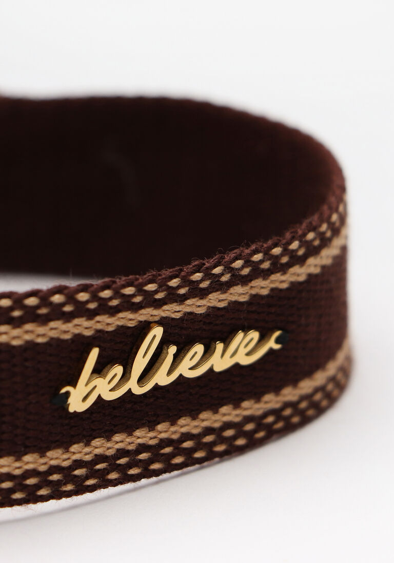 NOTRE-V zwarte notre-v armband touw armbandje believe