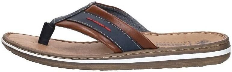 Rieker Comfortabele leren herenslipper Brown Heren