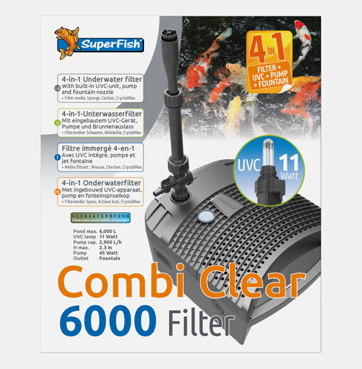 Superfish Combi Clear 6000 filter | Vijverfilter