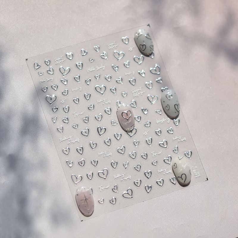 swarliss - Hartvormige nagelstickers
